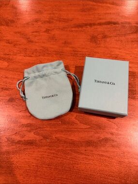 Tiffany & Co. Robin's Egg Blue Box with Matching Drawstring Pouch
